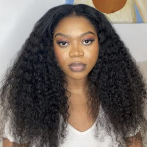 V Part Wig Curly 250% 22 pouces