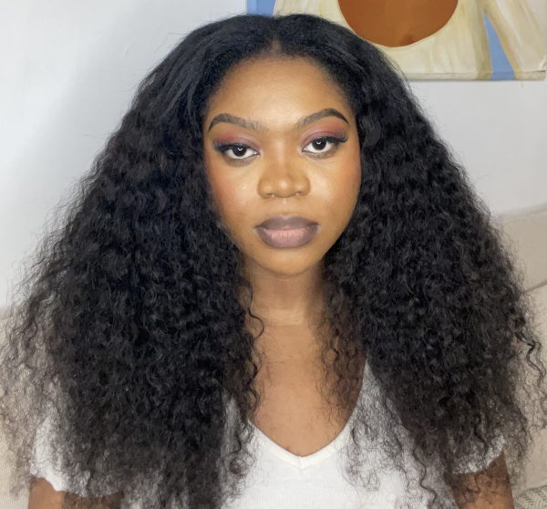 V Part Wig Curly 250% 22 pouces