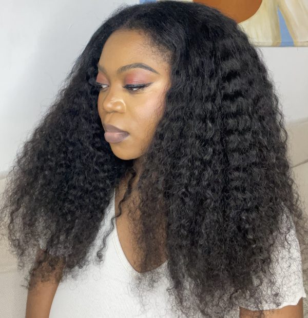 V Part Wig Curly 250% 22 pouces – Image 3